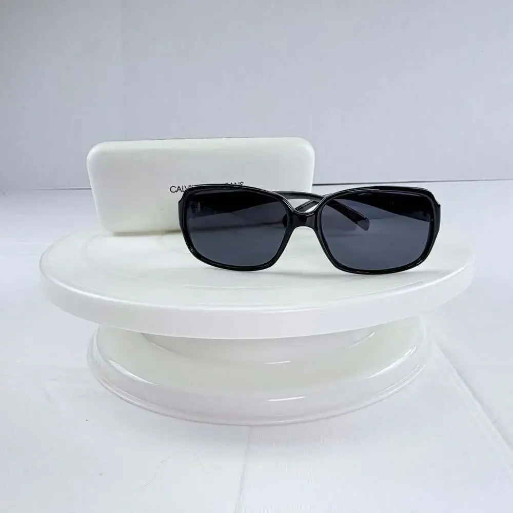 Calvin Klein R6075 Sunglasses Black with Hard Case